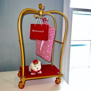 American Girl Truly Me Grand Hotel Luggage Cart and Accessories